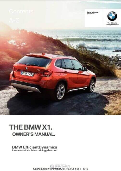 2021 BMW X1 Owner’s Manual Image