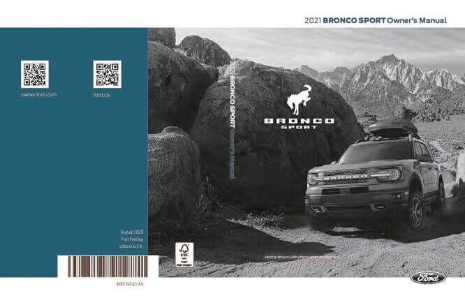 2021 Ford Bronco Sport Owner’s Manual Image