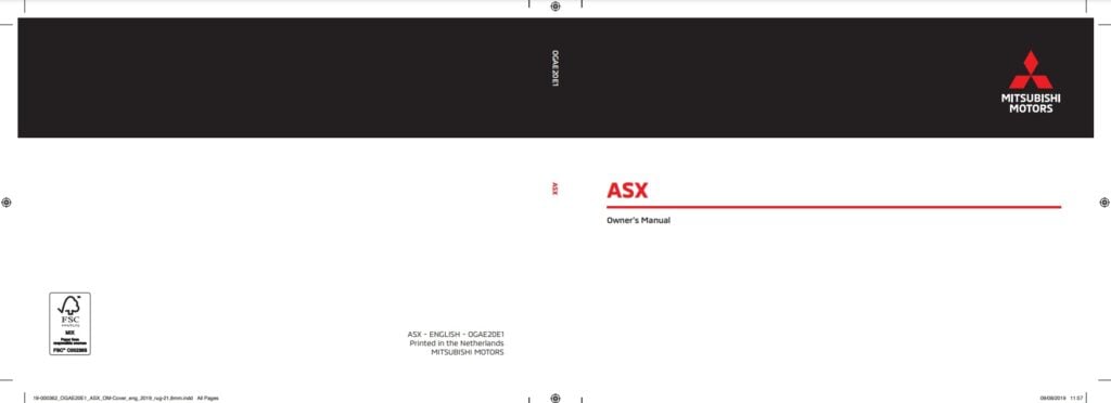 2011 Mitsubishi RVR/ASX Owner’s Manual Image