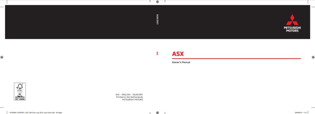2013 Mitsubishi RVR/ASX Owner’s Manual Image