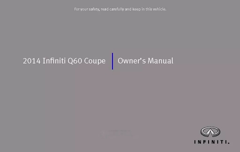 2014 Infiniti Q60 Owner’s Manual Image