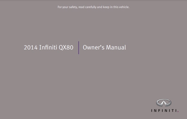 2014 Infiniti QX80 Owner’s Manual Image