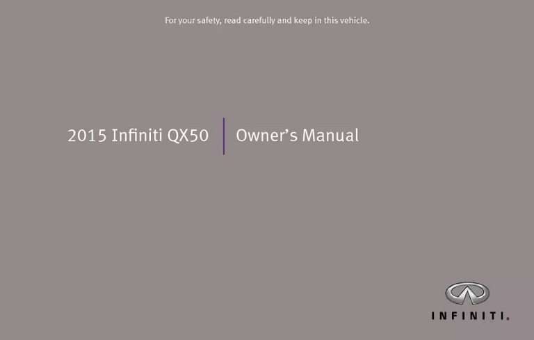 2015 Infiniti QX50/QX55 Owner’s Manual Image