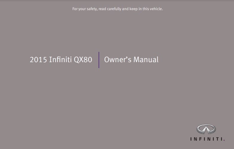 2015 Infiniti QX80 Owner’s Manual Image