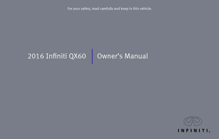 2016 Infiniti Q60 Owner’s Manual Image