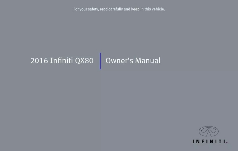 2016 Infiniti QX80 Owner’s Manual Image