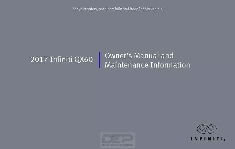 2017 Infiniti Q60 Owner’s Manual Image