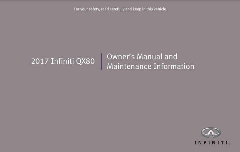 2017 Infiniti QX80 Owner’s Manual Image
