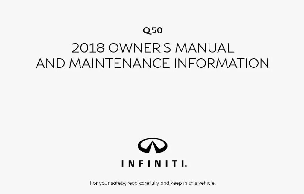 2018 Infiniti QX50/QX55 Owner’s Manual Image