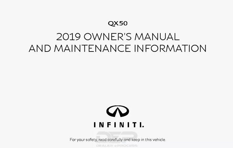 2019 Infiniti QX50/QX55 Owner’s Manual Image