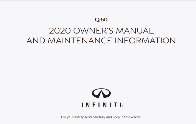 2020 Infiniti Q60 Owner’s Manual Image