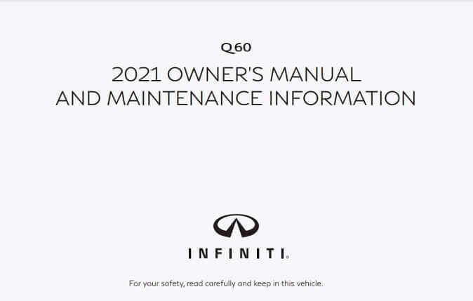 2021 Infiniti Q60 Owner’s Manual Image