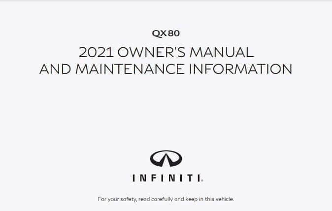 2021 Infiniti QX80 Owner’s Manual Image