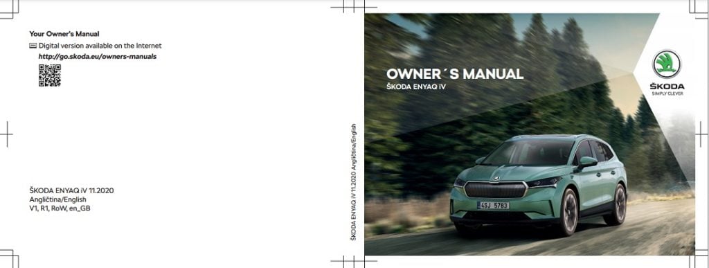 2020 Skoda Enyaq Owner’s Manual Image