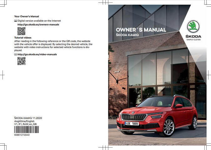 2021 Skoda Kamiq Owner’s Manual Image