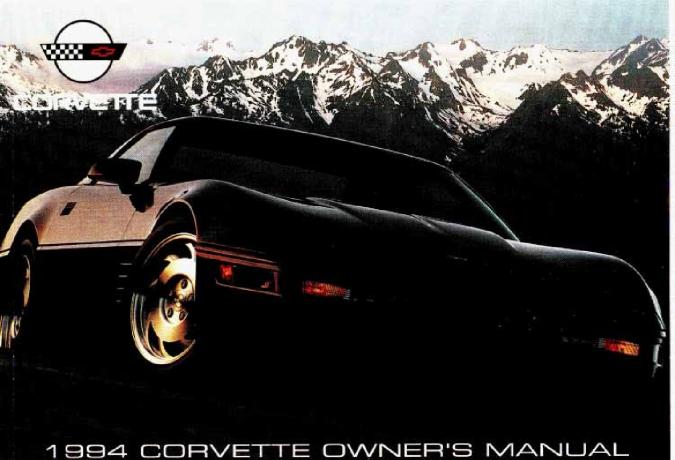 1994 Chevrolet Corvette Owner’s Manual Image