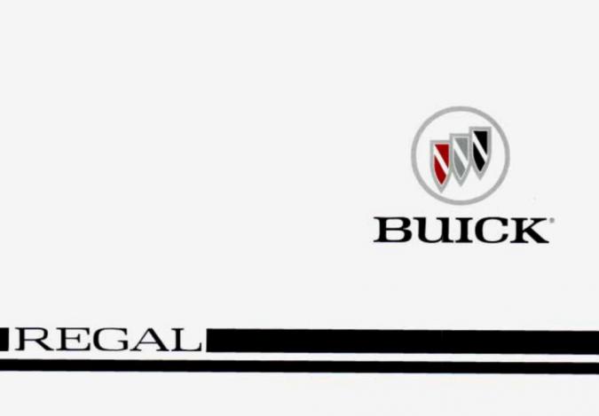 1996 Buick Regal Owner’s Manual Image