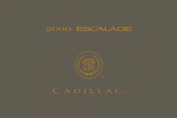 2000 Cadillac Escalade Owner’s Manual Image