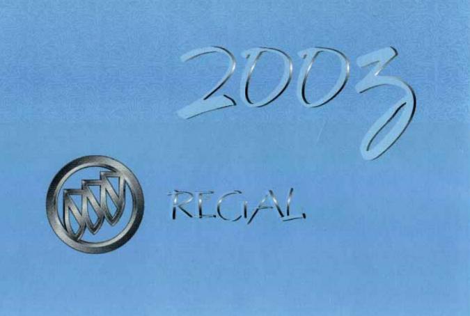 2003 Buick Regal Owner’s Manual Image
