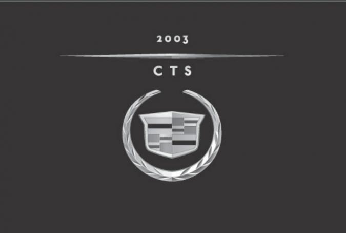 2003 Cadillac CTS Owner’s Manual Image