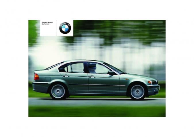 2004 BMW 330i Sedan Owner’s Manual Image