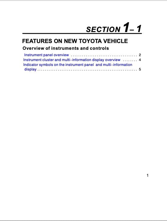 2004 Toyota Prius Owner’s Manual Image