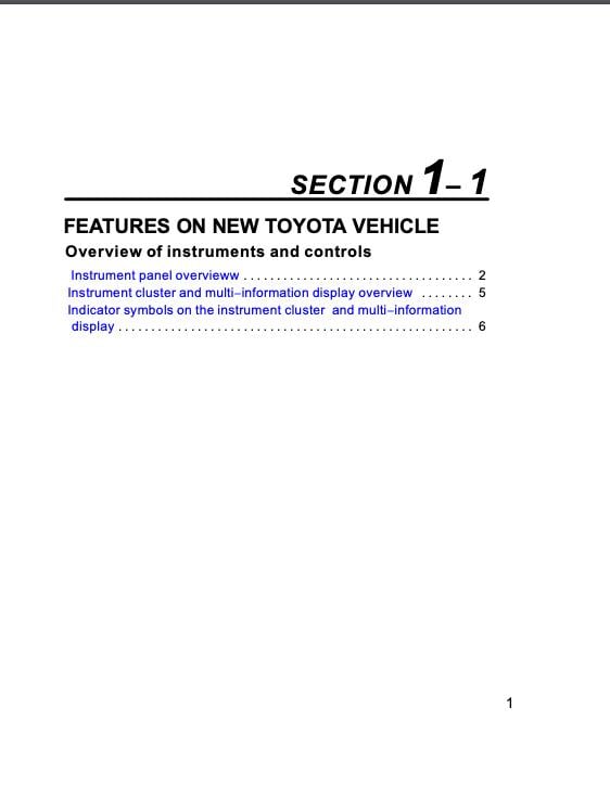 2006 Toyota Prius Owner’s Manual Image
