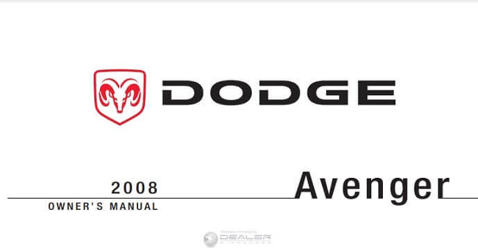 2008 Dodge Avenger Owner’s Manual Image