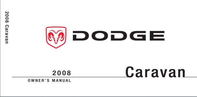 2008 Dodge Caravan Owner’s Manual Image