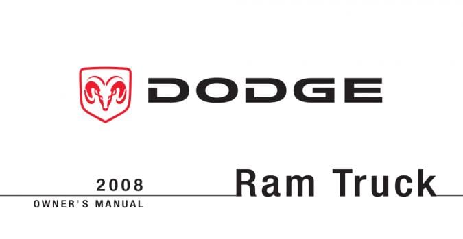 2008 Dodge Ram 2500 Owner’s Manual Image