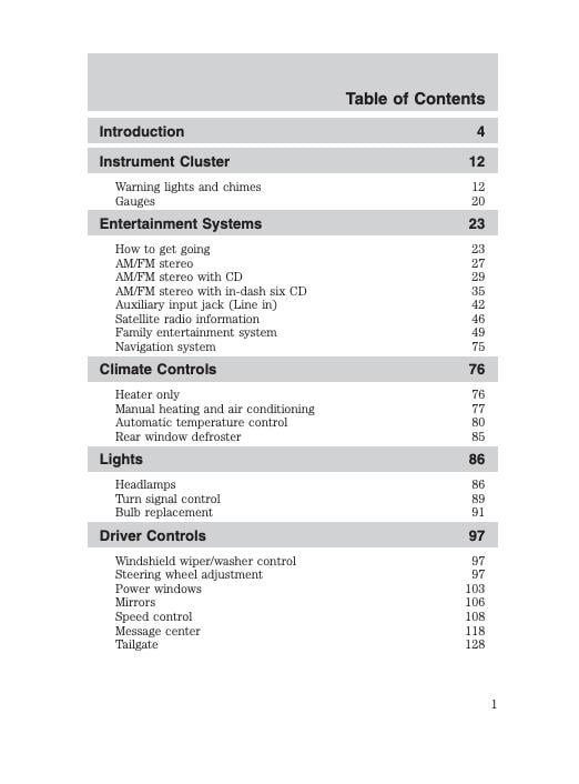 2008 Ford F-150 Owner’s Manual Image