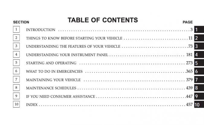 2008 Jeep Commander Owner’s Manual Image