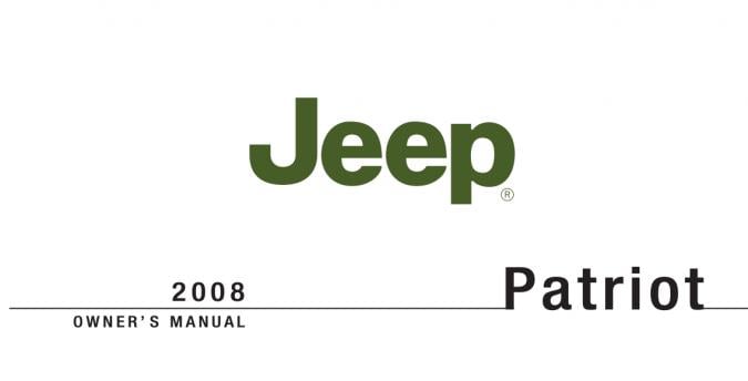 2008 Jeep Patriot Owner’s Manual Image