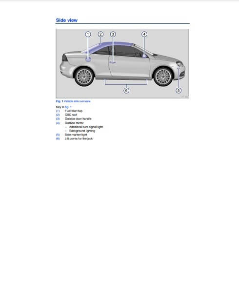 2008 Volkswagen Eos Owner’s Manual Image