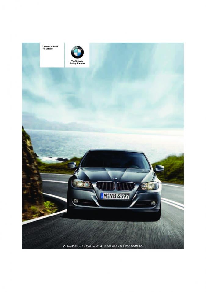 2009 BMW 3 Owner’s Manual Image
