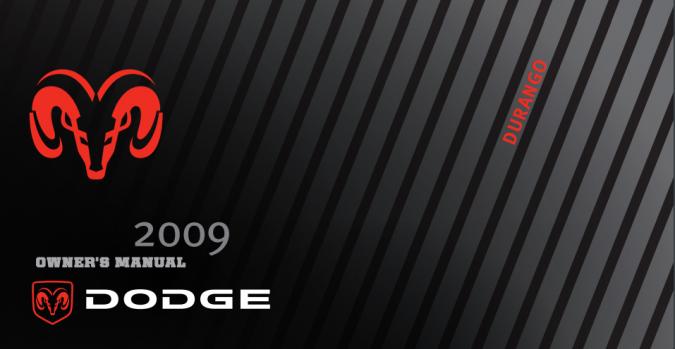 2009 Dodge Durango Owner’s Manual Image