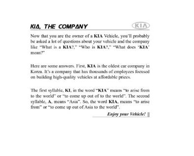 2009 KIA Soul Owner’s Manual Image