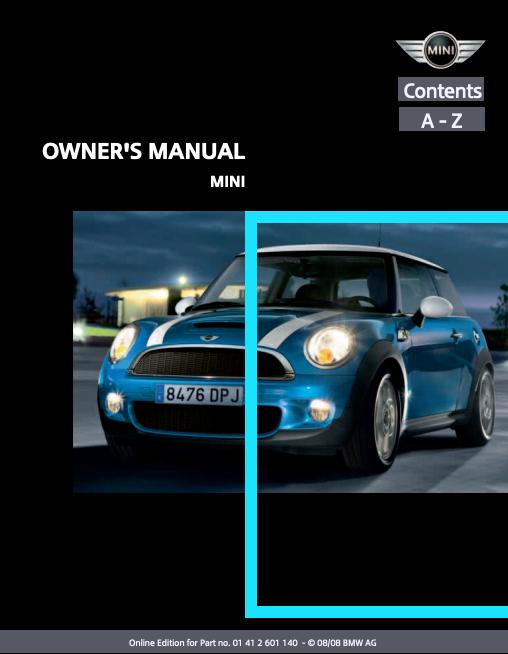 2009 Hardtop 2-door with Mini Connected Owner’s Manual Image