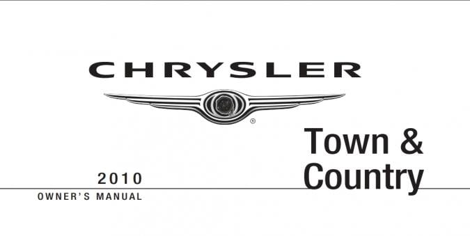 2010 Chrysler Town and Country Owner’s Manual Image