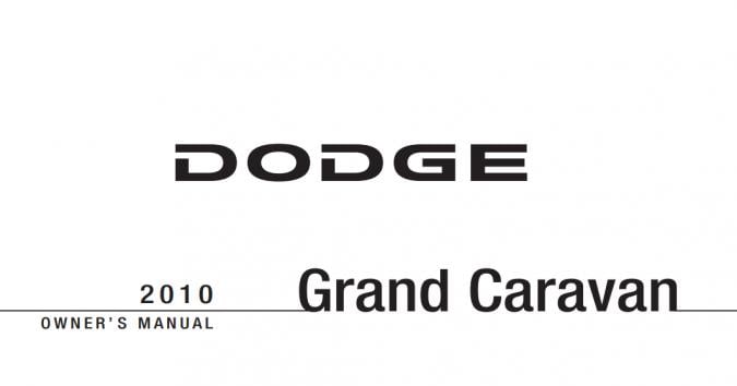 2010 Dodge Caravan Owner’s Manual Image