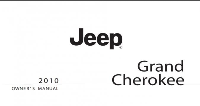 2010 Jeep Grand Cherokee Owner’s Manual Image