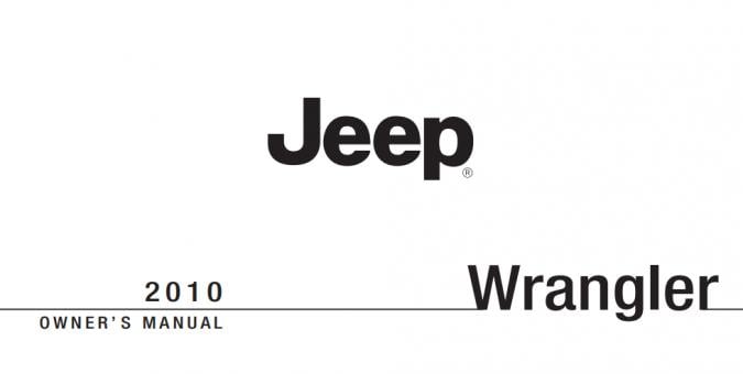 2010 Jeep Wrangler (incl. Unlimited) Owner’s Manual Image
