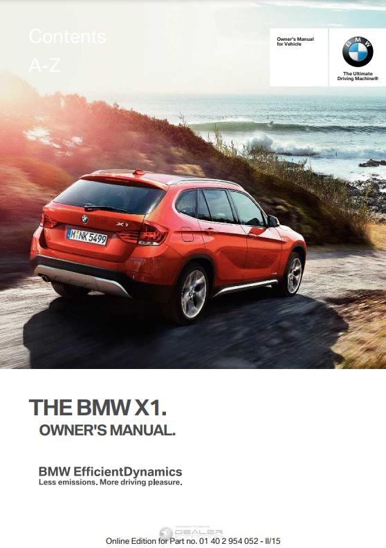 2011 BMW X1 Owner’s Manual Image