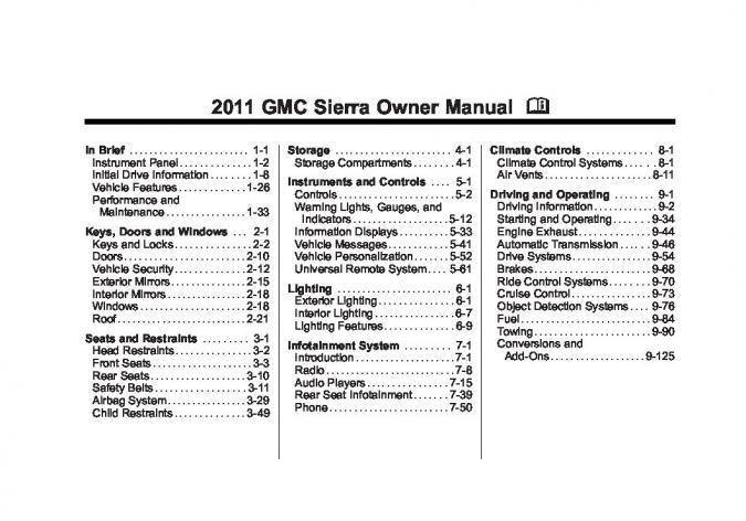 2011 GMC Sierra Owner’s Manual Image