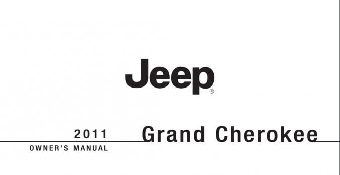 2011 Jeep Grand Cherokee Owner’s Manual Image