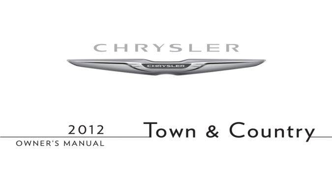2012 Chrysler Town and Country Owner’s Manual Image