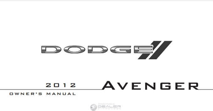 2012 Dodge Avenger Owner’s Manual Image