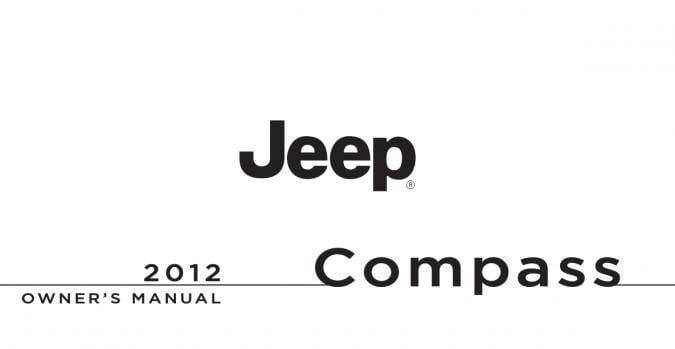 2012 Jeep Compass Owner’s Manual Image