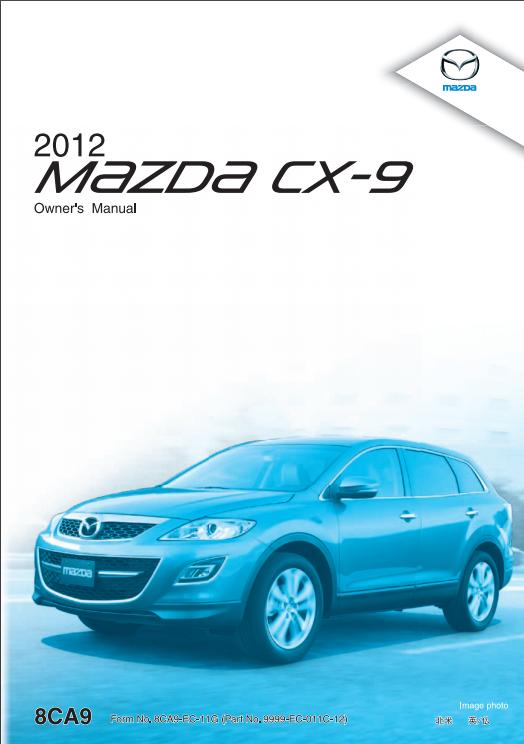 2012 Mazda CX-9 Owner’s Manual Image