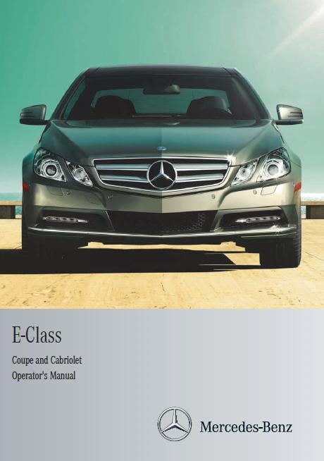 2012 Mercedes Benz E-Class Owner’s Manual Image